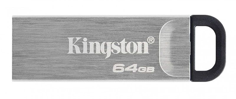 Kingston DataTraveler Kyson USB 3.2 64Gb Silver Black 134159 фото