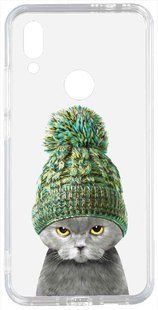 TOTO Acrylic+TPU Print Case Xiaomi Redmi 7 #7 Cat In Hat Transparent 95314 фото