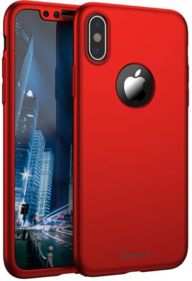 Ipaky 360 PC Full Protection Case Apple iPhone XS Red F_98900 фото