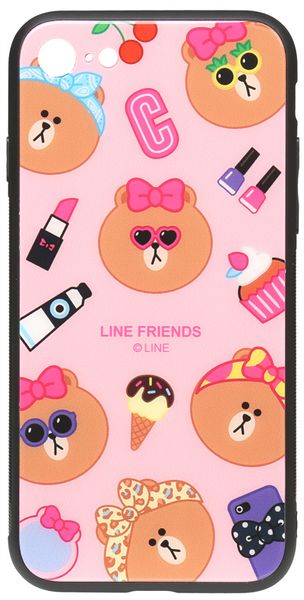 TOTO Cartoon Print Glass Case Apple iPhone 7/8/SE 2020 Line friends Linc 93545 фото