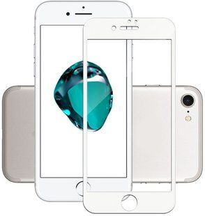 TOTO 5D Full Cover Tempered Glass iPhone 7/8/SE 2020 White 46603 фото