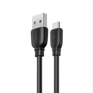 Remax RC-138m 2,4A MicroUSB Cable Black 145097 фото