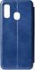 TOTO Book Rounded Leather Case Samsung Galaxy A40 Navy Blue 97697 фото 1