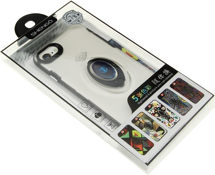 SHENGO SG185 Soft TPU+PC 5 Papers inside Kickstand Cover iPhone 7/8/SE 2020 Mix 62020 фото