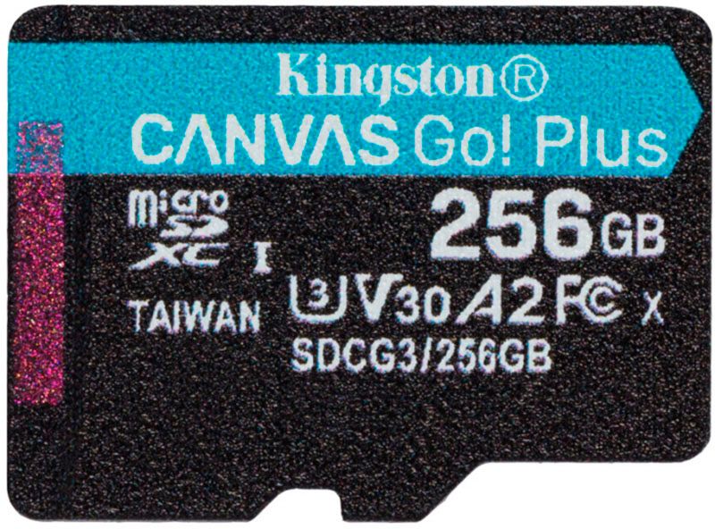 Kingston microSDHC/SDXC Canvas Go Plus 170R A2 U3 V30 Single Pack 256Gb 119826 фото