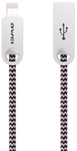 AWEI CL-20 Lightning cable 1m Rose Gold 112668 фото