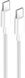 ColorWay Type-C - Type-C TPE PD Fast Charging 60W 3.0А 1м White 143801 фото 1