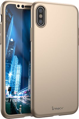 Ipaky 360 PC Full Protection case iPhone X Gold F_53674 фото
