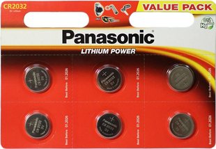 Panasonic CR-2032 Lithium 3V блистер 6 шт 134980 фото