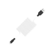 Hoco Lightning X21 Silicone 1.0m Black-White 144483 фото 2