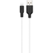 Hoco Lightning X21 Silicone 1.0m Black-White 144483 фото 1