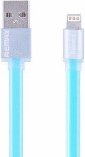 Remax Colourful Lightning 1m Blue 50806 фото