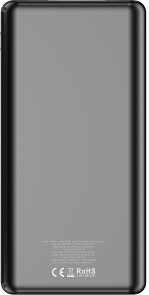 Swissten Power Line Bank 30000mAh Black 145266 фото