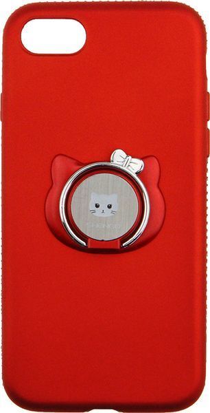SHENGO Soft-touch holder TPU Case iPhone 8 Red 54289 фото
