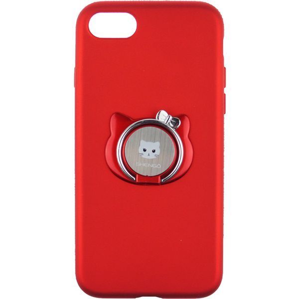 SHENGO Soft-touch holder TPU Case iPhone 8 Red 54289 фото