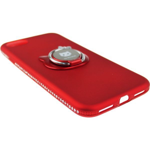 SHENGO Soft-touch holder TPU Case iPhone 8 Red 54289 фото
