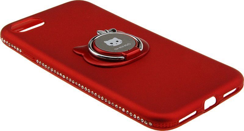 SHENGO Soft-touch holder TPU Case iPhone 8 Red 54289 фото