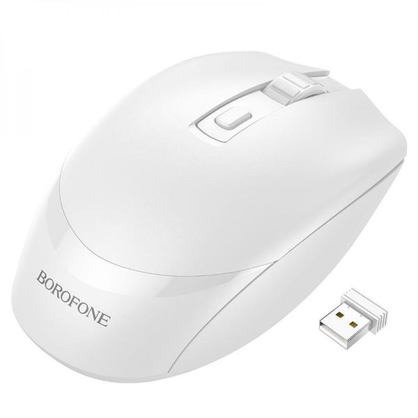 Borofone BG7 Platinum 2.4G business wireless mouse White 145040 фото