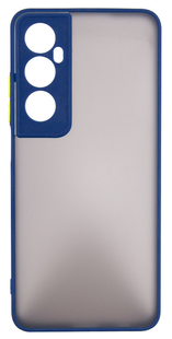 Dengos Matte TPU Case для Realme C65 + Cкло Blue 145332 фото