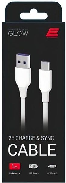 2E USB-A - USB-C Glow 1m White F_139440 фото