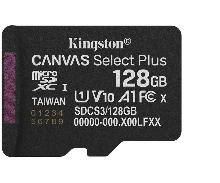 Kingston Canvas Select Plus Gen3 128Gb class 10 А1 (R-150MB/s) 147197 фото