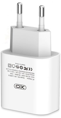 XO L40 18W/1 USB-C + Lightning Cable White F_133499 фото