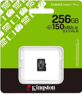 Kingston Canvas Select Plus Gen3 256Gb class 10 А1 (R-150MB/s) 146968 фото