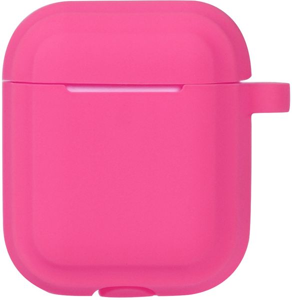 TOTO Plain Cover With Stripe Style Case AirPods Rose Red F_101762 фото