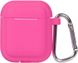 TOTO Plain Cover With Stripe Style Case AirPods Rose Red F_101762 фото 2