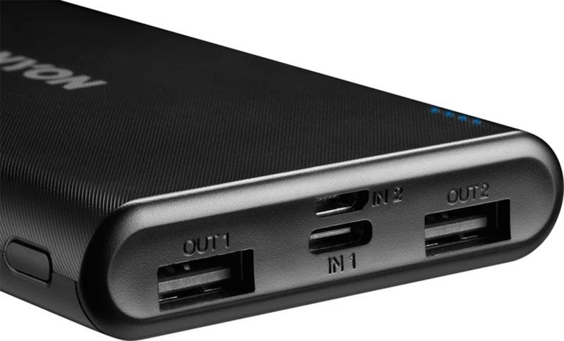 Canyon PB-106 Power bank Li-Pol Input 5V/2A Output 5V/2.1A(Max) 10000mAh Black 140590 фото