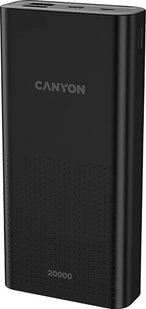 Canyon PB-2001 Power bank Li-Pol Input 5V/2A Output 5V/2.1A(Max) 20000mAh Black 140591 фото