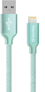 ColorWay USB - Apple Lightning 2.1А 1м Mint 143813 фото