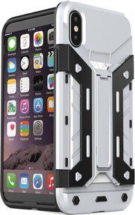 TOTO With Card insert function Amor Back Cover case iPhone X Silver 54222 фото