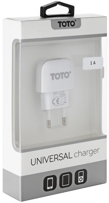 TOTO TZV-42 Led Travel charger 1USB 1A White 41779 фото