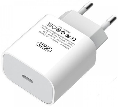 XO L40 Type-C PD Power Adapter 18W/1 USB-C White F_133307 фото
