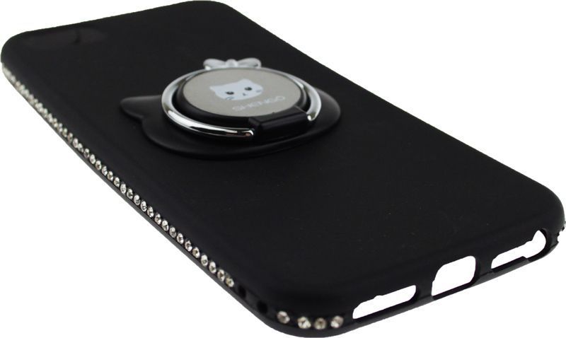 SHENGO Soft-touch holder TPU Case iPhone 5/5S/SE Black 54275 фото
