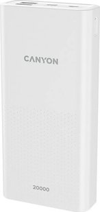 Canyon PB-2001 Power bank Li-Pol Input 5V/2A Output 5V/2.1A(Max) 20000mAh White 140592 фото