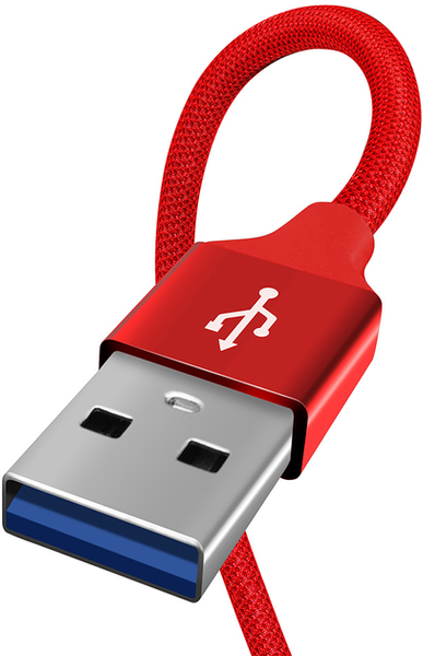 ColorWay USB - Apple Lightning 2.4А 2м Red 143814 фото