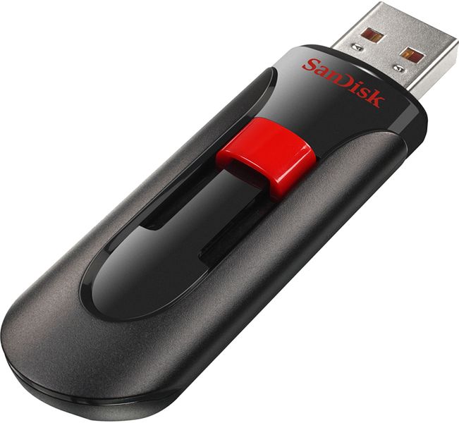 SanDisk USB Cruzer Glide USB 2.0 16Gb Black F_38896 фото