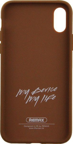 Remax Creative Case Apple iPhone X Brown 62094 фото