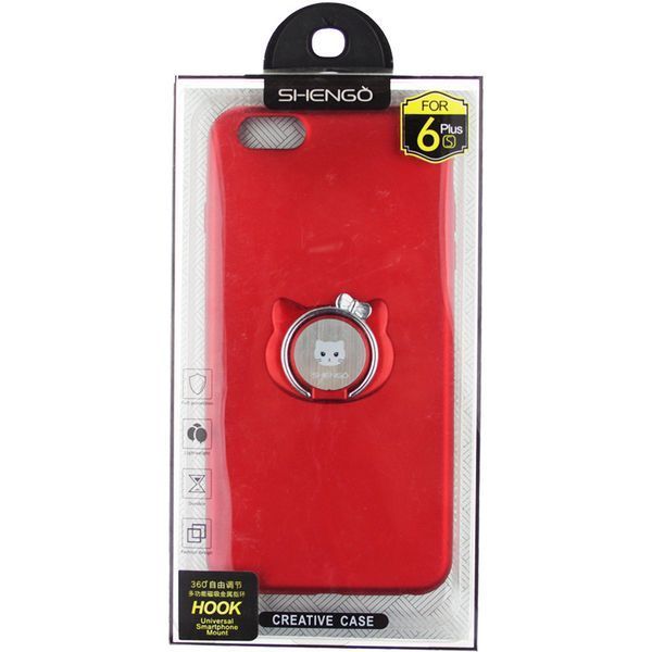 SHENGO Soft-touch holder TPU Case iPhone 6 Plus/6S Plus Red 54283 фото