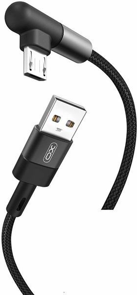 XO microUSB NB152 Elbow 2.4A/1m Black 134321 фото XO microUSB NB152 Elbow 2.4A/1m Black 134321 фото