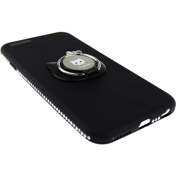 SHENGO Soft-touch holder TPU Case iPhone 6/6S Black 54279 фото