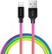 ColorWay USB - Apple Lightning Multicolor 2.4а 1м 143811 фото 2