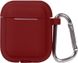 TOTO Plain Cover With Stripe Style Case AirPods Wine Red F_101761 фото 1