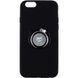 SHENGO Soft-touch holder TPU Case iPhone 6/6S Black 54279 фото 2
