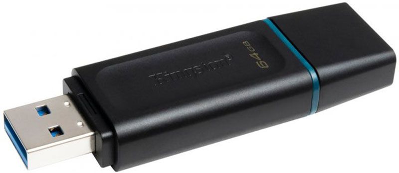 Kingston DT Exodia USB 3.2 64GB Black/Teal 134285 фото