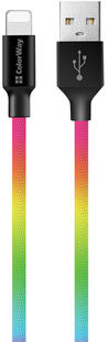 ColorWay USB - Apple Lightning Multicolor 2.4а 1м 143811 фото