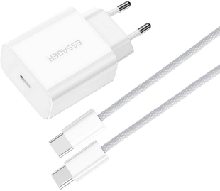 Essager Vanjane Travel Phone Charger Set PD20W with C-C 60W data cable 146520 фото