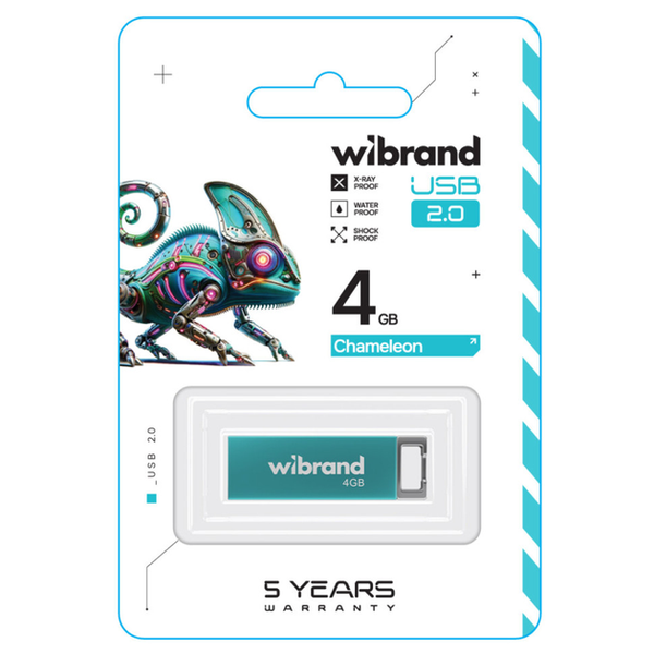 Wibrand USB 2.0 Chameleon 4Gb Light Blue 144756 фото